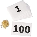 XTACER Running Race Bibs Large Numbers with Safety