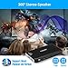 Mini Portable Projector, AUCARY 3D Pico Video Projector for Home Theater. 200 ANSI Lumen Support 4K Movie, with Android 6.0, Built-in Battery, Upgrade Stereo Speakers, WiFi Bluetooth HDMI USBthumb 1