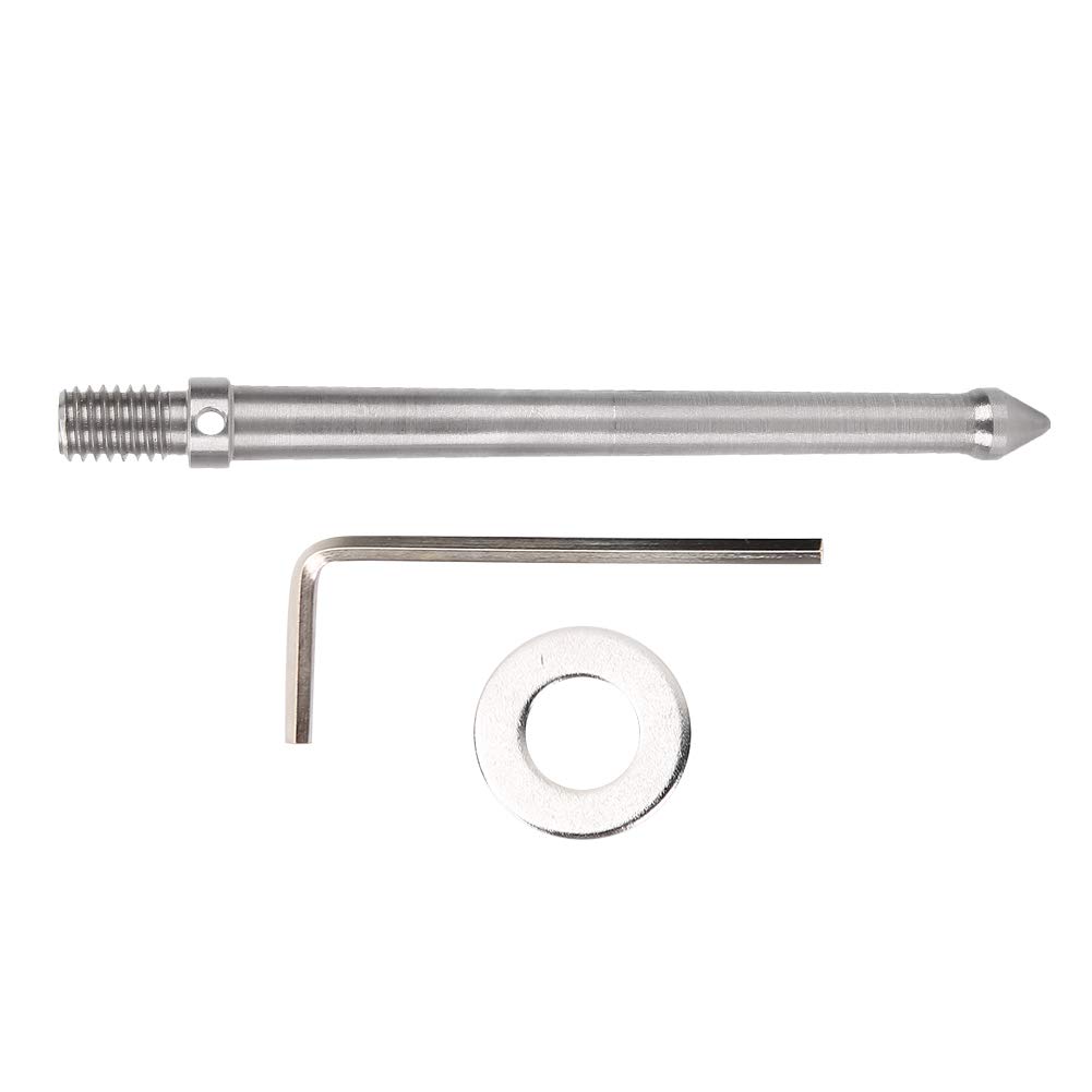 Tripod Spikes 3/8, Trail Camera Ground Spike Stainless Steel Spike Mount Adapter Trail Cam Spike Camera Mounting Spike with 3/8 Inch Screw Interface Fits for Tripod, Monopod, Ball Head(12 cm)