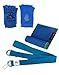 YogiMall Natural Jute Yoga Mat, Non Slip Yoga Socks, Cotton Strap & Hand Towel 5 Piece Set – Eco Friendly & SGS Certified - Reversible Yoga Mat Set All Types Yoga, Pilates & Exercise (Blue)