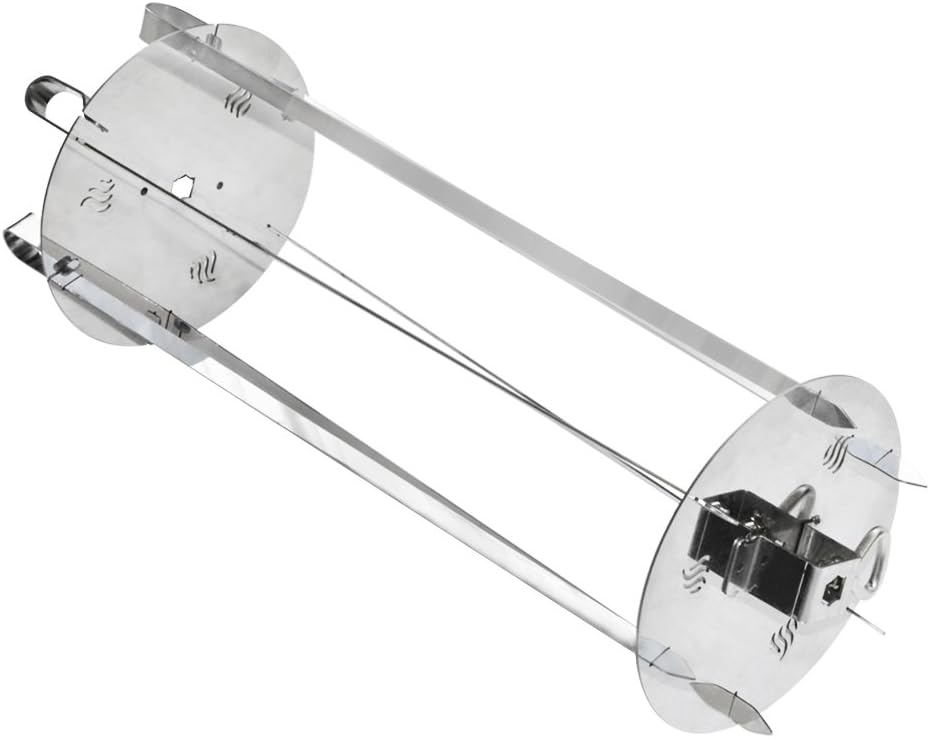 onlyfire Stainless Steel Rotating Skewer System Fits for Most Rotisserie Grill : Garden & Outdoor