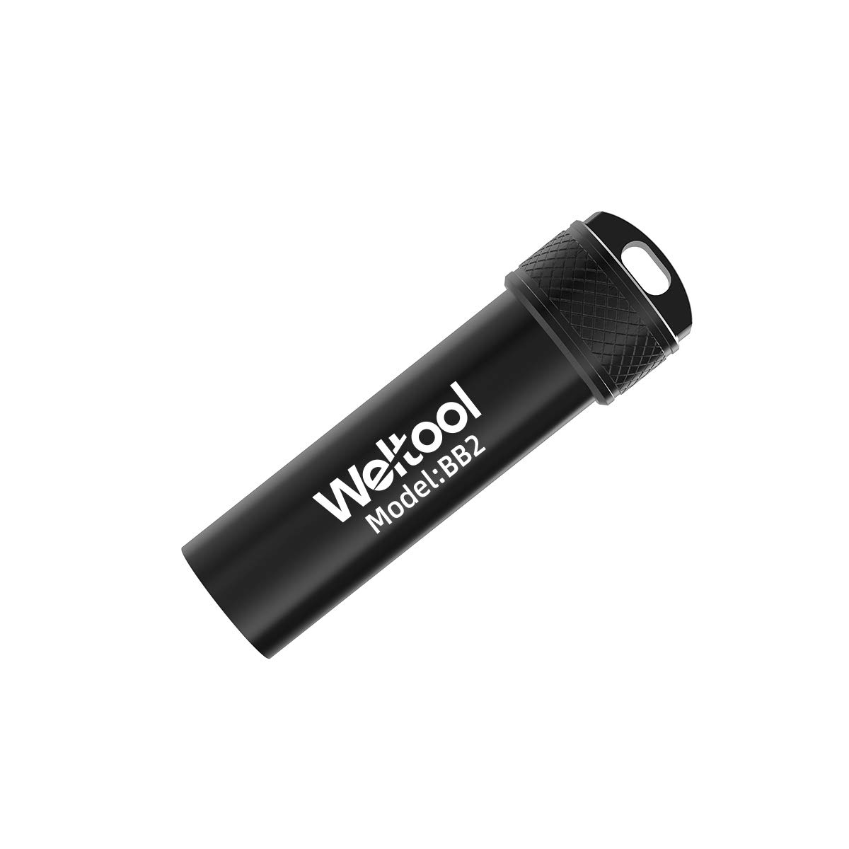 Weltool BB2 CR123A Battery Storage Tube Case Aluminium Alloy, for Dual Power 123A & 18650 Torch