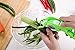 Jasmin Easy Clean Multipurpose 5 Stainless Steel Blades Kitchen Shears, Fruit Peeler Food Peeler-Heavy Duty Durable Culinary Cutter with Sharp Blade, Green