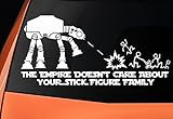 Vinyl Decal - Star Wars Inspired 'The Empire Doesnt Care About Your Stick Figure Family