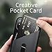 Baseus iPhone X Wallet Case, Ultra Slim Card Pocket Design Protective Cover for Apple iPhone X (Black)