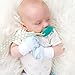 Crummy Bunny Newborn Baby Mittens - Blue, Grey and White, No Scratch Mittens, 3 Pairs