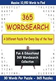 365 Wordsearch - A puzzle for every day of the year: 365 themed wordsearch puzzles. With a total of 10,950 words to find by