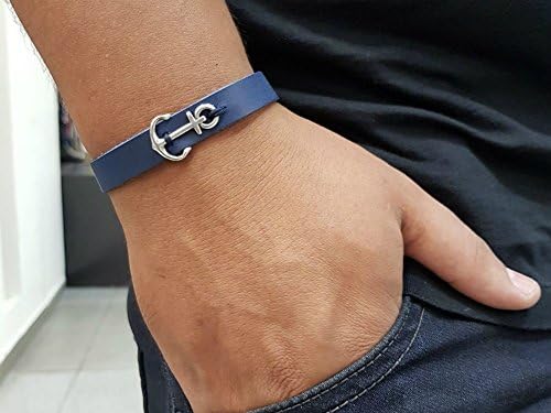 Anchor Bracelet Men, Blue bracelet for Men