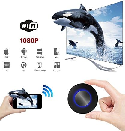 WIFI Display Dongle, Lovingvs WiFi Wireless HDMI 1080P Mini Display Receiver with AV Output and Marquee Light HDMI TV Miracast DLNA Airplay for IOS/Android/Windows/Mac¡­