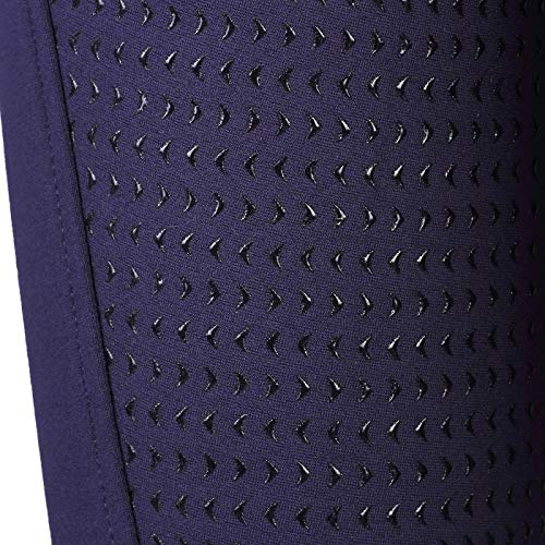 image for HR Farm Ladies Middle Rise Full Seat Silicone Knit Breeches Women Ridi
