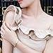 GuqiGuli 14k Yellow Gold Plated Fashion Idiom Hinged Bangle Bracelets for Women and Girls, 7