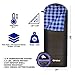 BigFoot Outdoor LumberJack Water Resistant Sleeping Bag - Free Stuff Sack (Blue Flannel, 300g/m2 insulation)