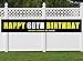 Nimab 60th Birthday Banner, Large Happy 60th Birthday Sign, 60 Bday Party Decoration Supplies