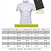 MUSE FATH Men's Printed Dress Shirt-Cotton Casual Short Sleeve Shirt,Button-Down Wedding Dress Shirt-White-L