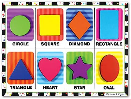 melissa and doug wooden shape puzzle