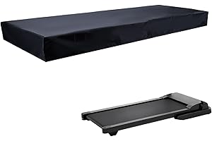 letsinstyle Black Walking Pad Treadmill Cover, 49 x 23 x 4.5 Inch Under Desk Treadmill Covers, 420D Oxford Cloth Waterproof W