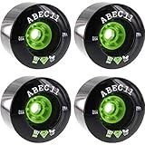ABEC 11 SuperFly Black Longboard Skateboard Wheels - 107mm 74a (Set of 4)