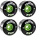 ABEC 11 SuperFly Black Longboard Skateboard Wheels - 107mm 74a (Set of 4)
