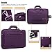 CoolBELL 17.3 Inches Convertible Laptop Messenger Bag Shoulder Bag Backpack Oxford Cloth Multi-Functional Briefcase for Women Laptop/MacBook (Purple)