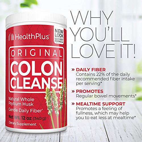 Health Plus Colon Cleanse Natural Daily Fiber Gluten Free, Detox