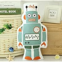 Kids Doll Baby Plush Toy Stuffed Robot Pillow Home Decor Robot 50x30cm/19.7x11.8"