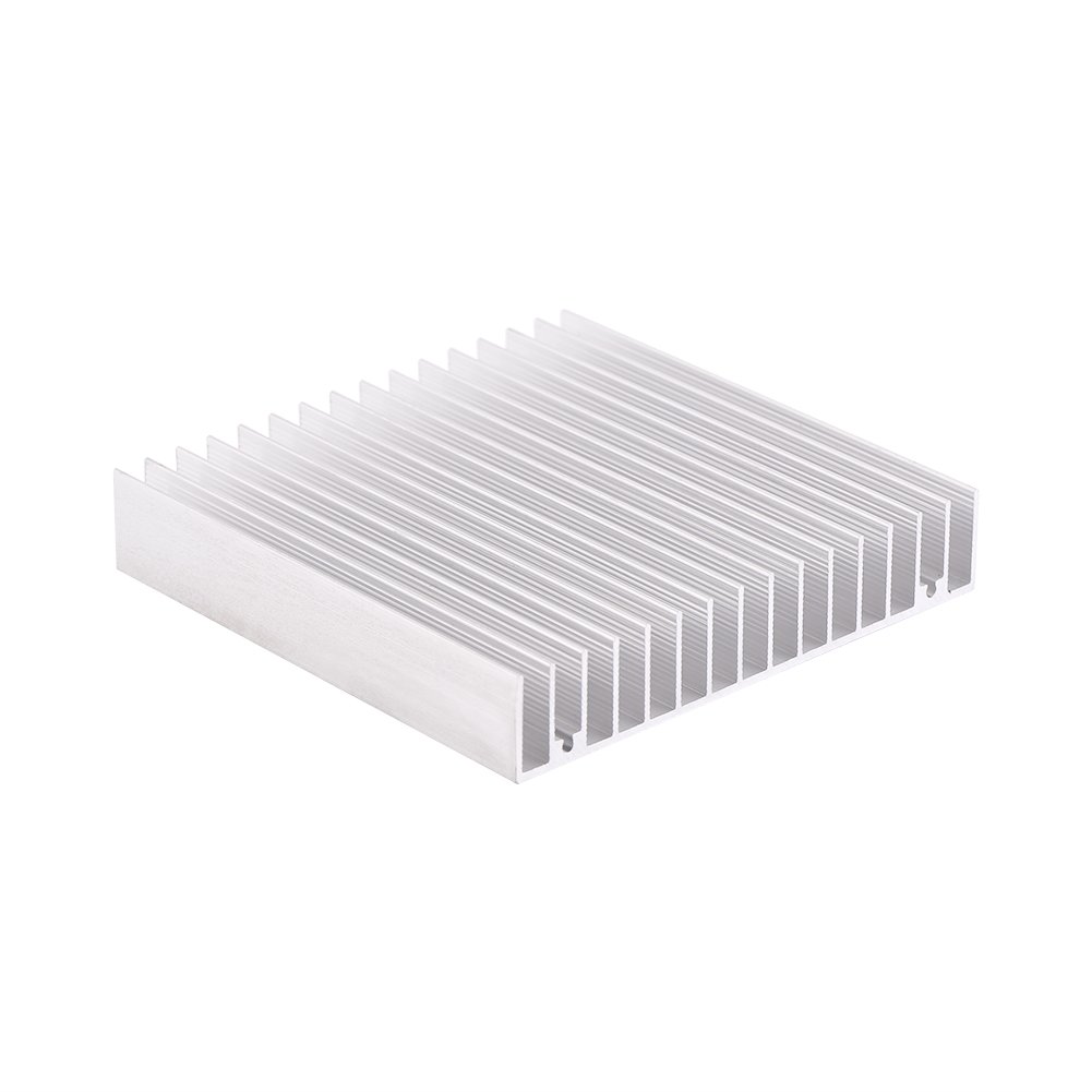 Dioche Heat Sink, 1pc Cooling Heatsink, Aluminium Heatsink Good Thermal Conductivity Heat Sink Cooling Fin 100 * 100 * 18MM