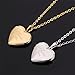 U7 I Love You Necklace that Hold Pictures 18K Gold Plated Heart Pendant Women Photo Locket Jewelry