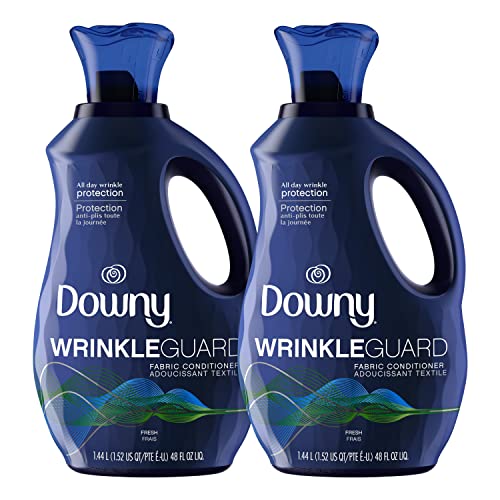 Downy WrinkleGuard Liquid Fabric Softener and Conditioner, Fresh, 48 fl oz 48 L…