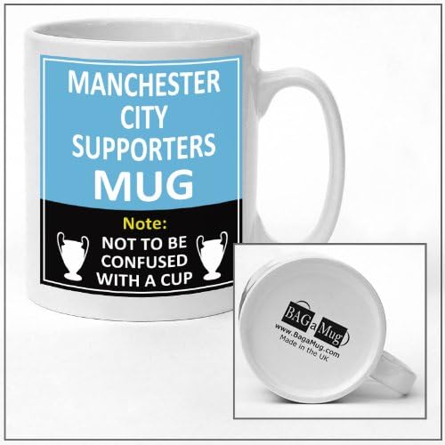 Manchester City Football Club Supporters Rival Team Joke Funny New and Easy Office Tea and Coffee Mug Gift