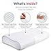 Memory Foam Pillow for Sleeping, Cervical Pillow for Neck Pain, Head and Neck Support for Back, Stomach, Side Sleepers, Orthopedic Contour Pillow, with Washable Pillowcase