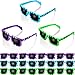 Frienda 15 Pair Party Pixel Sunglasses Gaming Party Pixelated Sunglasses, Video Game Party Supplies Favors for Kids and Adults