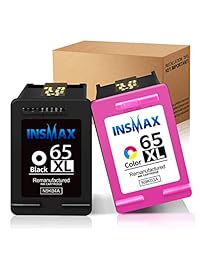 INSMAX - Cartucho de tinta remanufacturado de repuesto para impresoras HP Deskjet 3755 3758 3752 3722 3721 3720 HP Envy 5055 5058 5052 Deskjet 2655 2622 (1 negro + 1 tri-color)