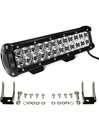 AUDEW LED Light Bar 12 Inch 72W LED Work Light Led Bar Spot Flood Combo Waterproof for Off Road Lights Driving Lights Led Fog Light Jeep Lights Boat Light ATV AWD SUV 4WD