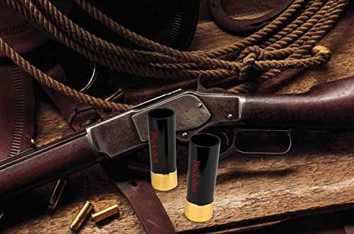 Barbuzzo Buckshot Shot Glasses - Set of 4 - 12-Gauge Shotgun Shell Shaped Shots