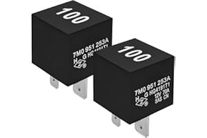 CASALYTICS 7M0951253A #100 Automotive Relay (Pack of 2) - 12VDC 70A 4-Pin SPST Compatible with 8E0951253 8D0951253 4H0951253 443951253J 191937503