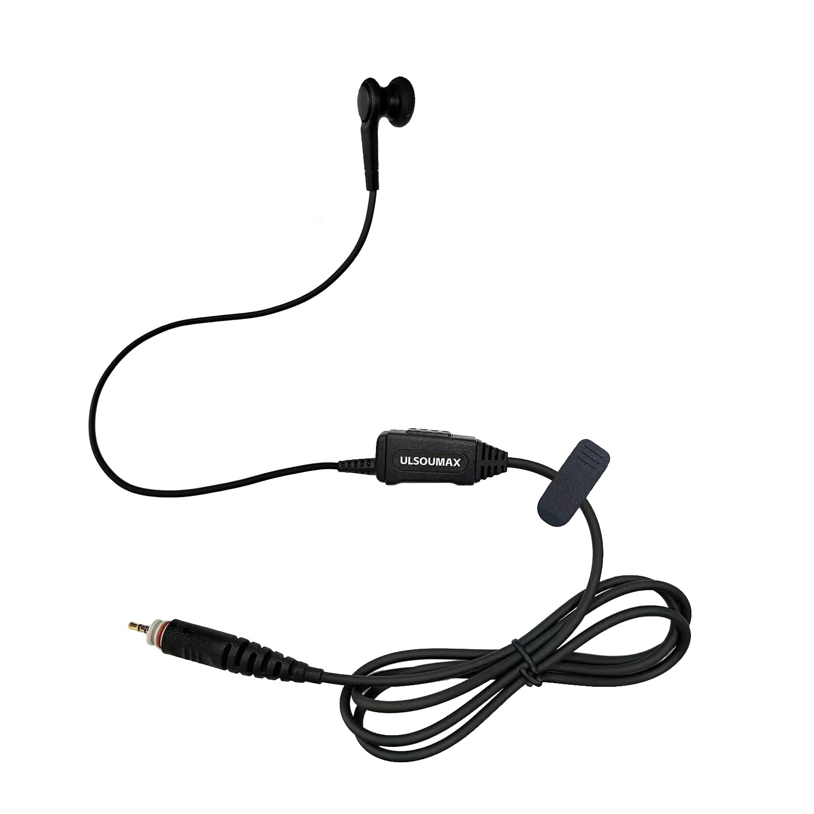 ULSOUMAX Walkie Talkie Earphones Compatible with Motorola CLP446E CLPE Plus CLP1010e CLP1080e CLP1083e CLP107e Radio, Acoustic Headset with PTT Button Mic