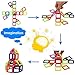 Camande Magnetic Building Block Set, Magnet Kids Construction Stacking Toy Rainbow Color for Creavity Educational with Instruction Booklet, Set (Mini Size 76)