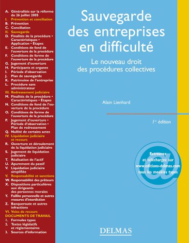 Sauvegarde des entreprises en difficulté