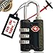 Sureina Combination Lock | Travel Suitcase & Luggage Lock | TSA Approved & Accepted | Set Your Own Combination |3 Digit Combination Padlock | Small, Portable & Resettable |Best Choice For Safe Travel