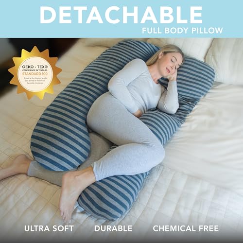 Pharmedoc Pregnancy Pillows, UShape Full Body Pillow Jersey Cover