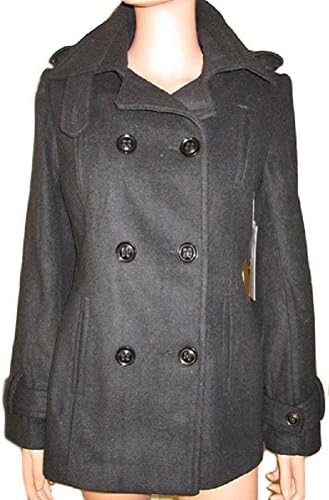 Miss Posh Wool Pea Coat L Charcoal