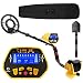 Canway Metal Detector High Accuracy Adjustable Waterproof Metal Finder, LCD Display with Light, Carrying Bag and Shovel Included, 7 Target Categories, Depth Indication, Audio Prompt, with P/P Function