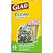 Glad Tall Kitchen Drawstring Clear Recycling Trash Bags, 13 Gallon, 45 Count