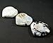 1PC Heart Aquamarine Lapis Lazuli Agate Quartz Chalcedony Mookaite Laradorite Jasper Aventurine Sodalite Amber (White Rainbow Moonstone)