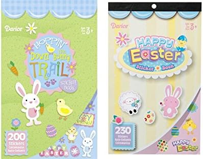 430 Easter Stickers (2 Books)~Bunny, Eggs, Chicks~Crafts~School