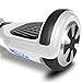 mAuto Hover Scooter Board,Two Wheel Self Balancing Intelligent Personal Battery Powered w/ LED Lights (White)