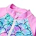 uideazone Infant Toddler Baby Girls Colorful Fish Scale Mermaid One-Piece Swimwear Swimsuit Bathing Suit for 12-18 Months Pink