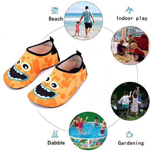Vivay Toddler Kids Water Shoes Quick Drying Swim Beach Shoes Aqua Socks for Boys & Girls …