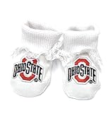 Ohio State White Lace Baby Booties Boxed Gift Set-NCAA LICENSED
