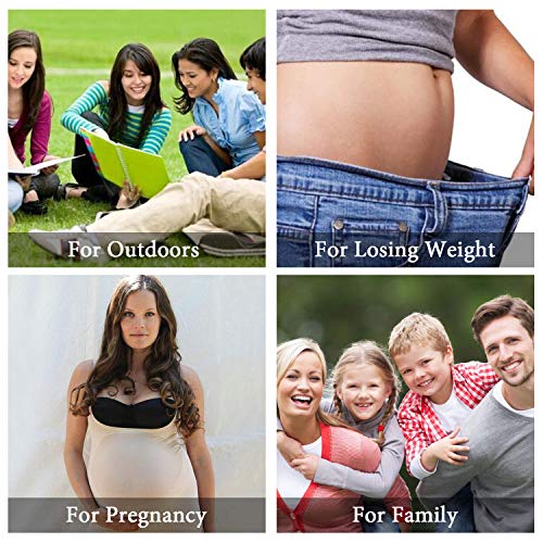 No Show Invisible Fashion Belt for Jeans for Pants for Dresses Flat Buckle Skinny Stretch Elastic Web Belt for Women Ladies No Bulge Invisible Adjustable Casual Waist Belt,Black,Suit USA Size 0-16